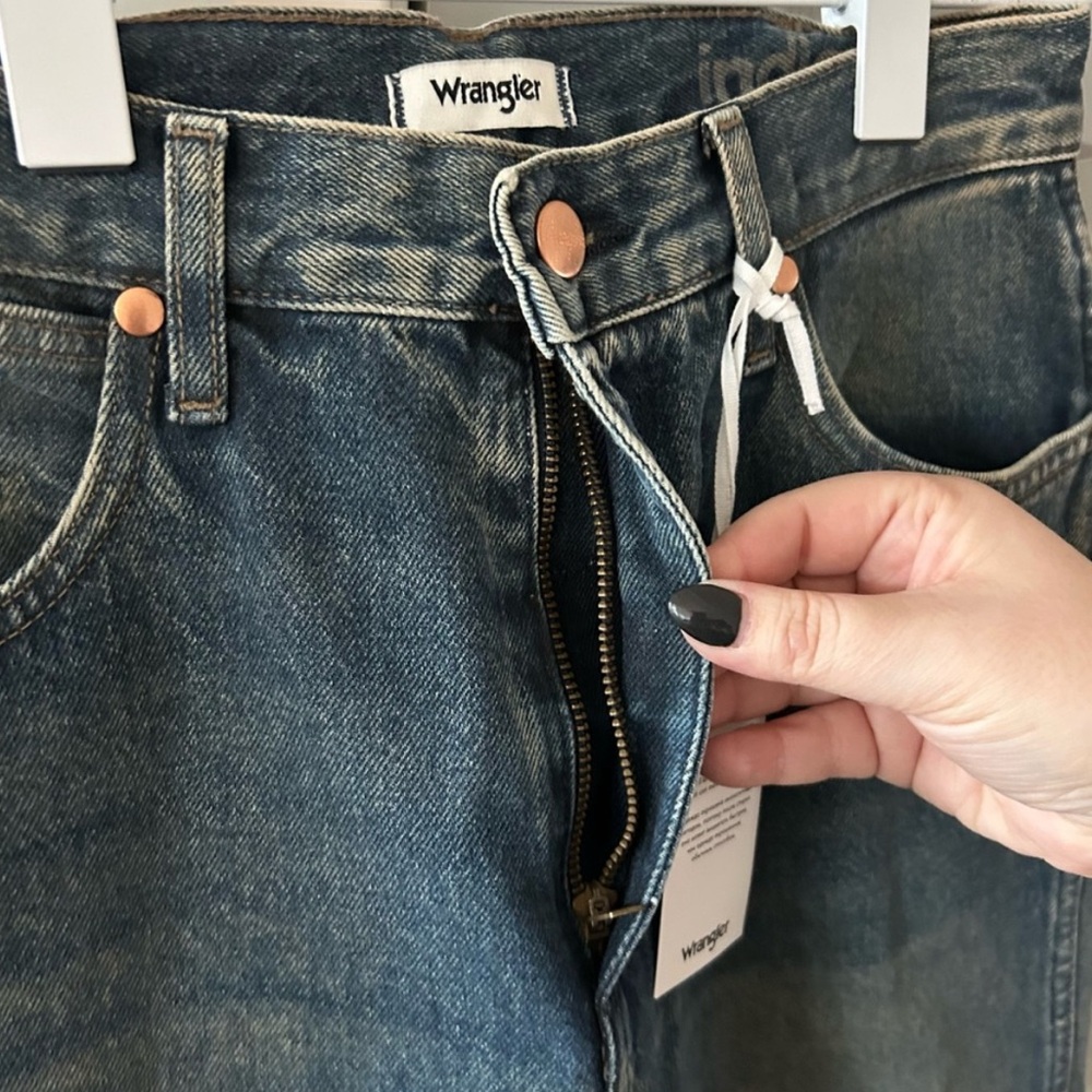 Free people Wrangler Women's Denim Straight Leg Jeans - Picture 5 of 10